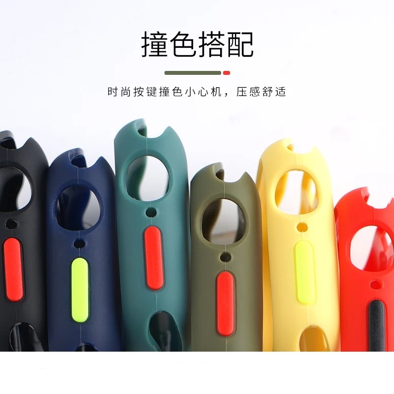 Ốp đồng hồ silicone TPU chống sốc thích hợp cho Iwatch 1 / 2 / 3 / 4 / 5 / 6 Se 38mm 40mm 42mm 44mm