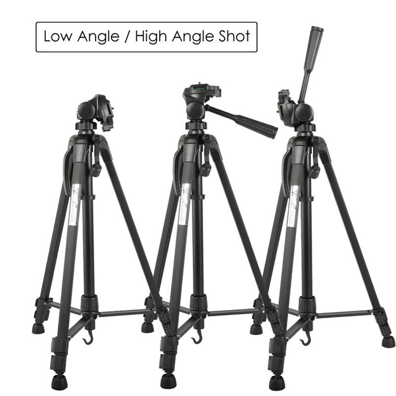 Chân đế máy ảnh, điện thoại, tripod WEIFENG WT-3520, tặng kèm đầu kẹp điện thoại, remote và túi đựng