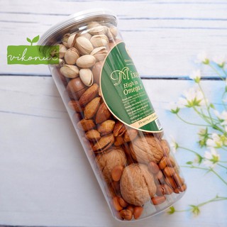 Mix hạt 6 loại hạt Macca, Óc chó, Hạnh nhân, Dẻ cười, Thông, Hồ đào [500gr]