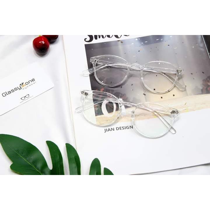 [CỰC SÔC] Gọng kính trong suốt cho nam nữ mã 25 ( tặng kèm hộp đựng kính )