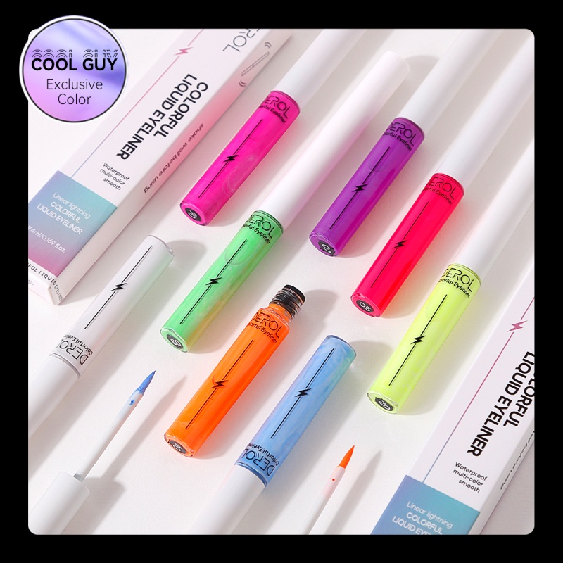 [Hàng mới về] Bút kẻ mắt trang điểm DEROL gốc nước màu sắc dạ quang UV nhanh khô (Có bán nguyên bộ)