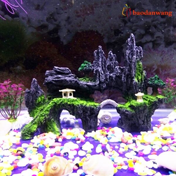 Mô hình hòn non bộ trang trí bể cá