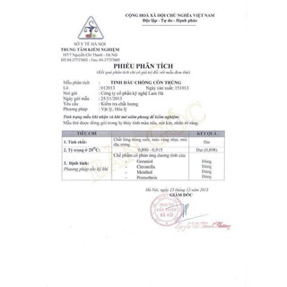 Tinh Dầu Chống Côn Trùng Lam Hà  10ml/50ml/100ml