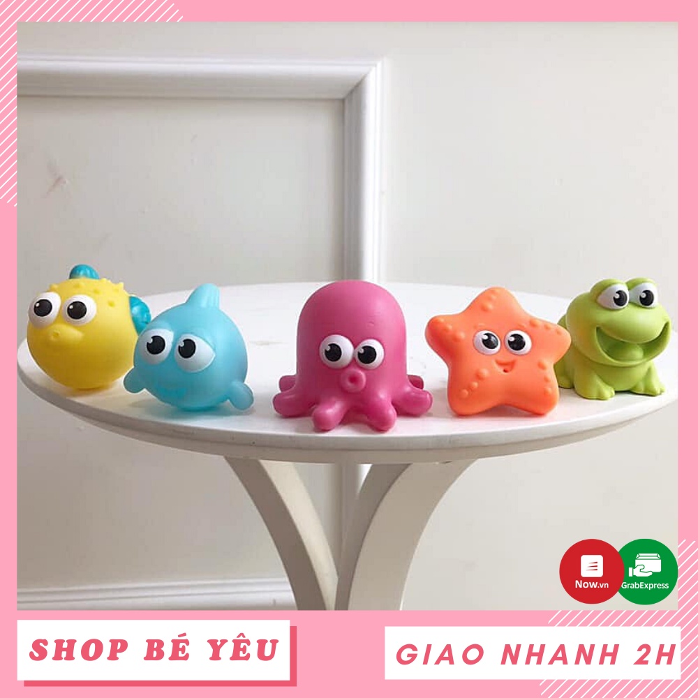 Đồ chơi tắm cho bé 🌸 𝑭𝒓𝒆𝒆𝒔𝒉𝒊𝒑 🌸 Set 5 món đồ chơi tắm phun nước Winfun 7118