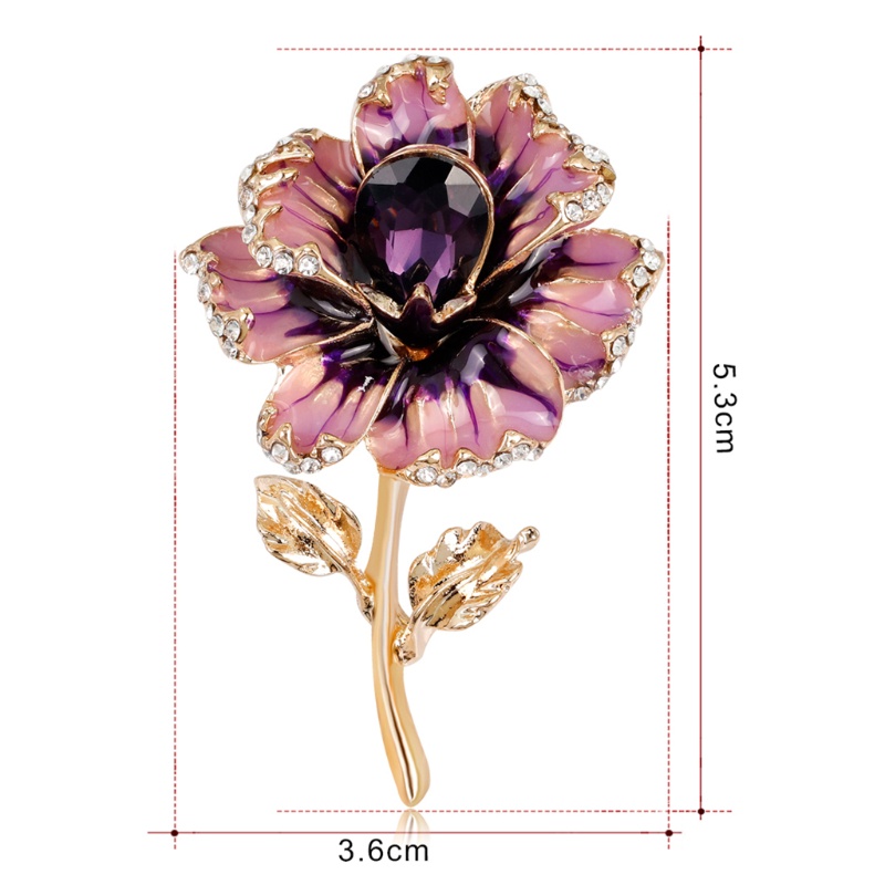 Trâm Cài Áo Hình Hoa Bằng Hợp Kim Sang Trọng Cho Nữ