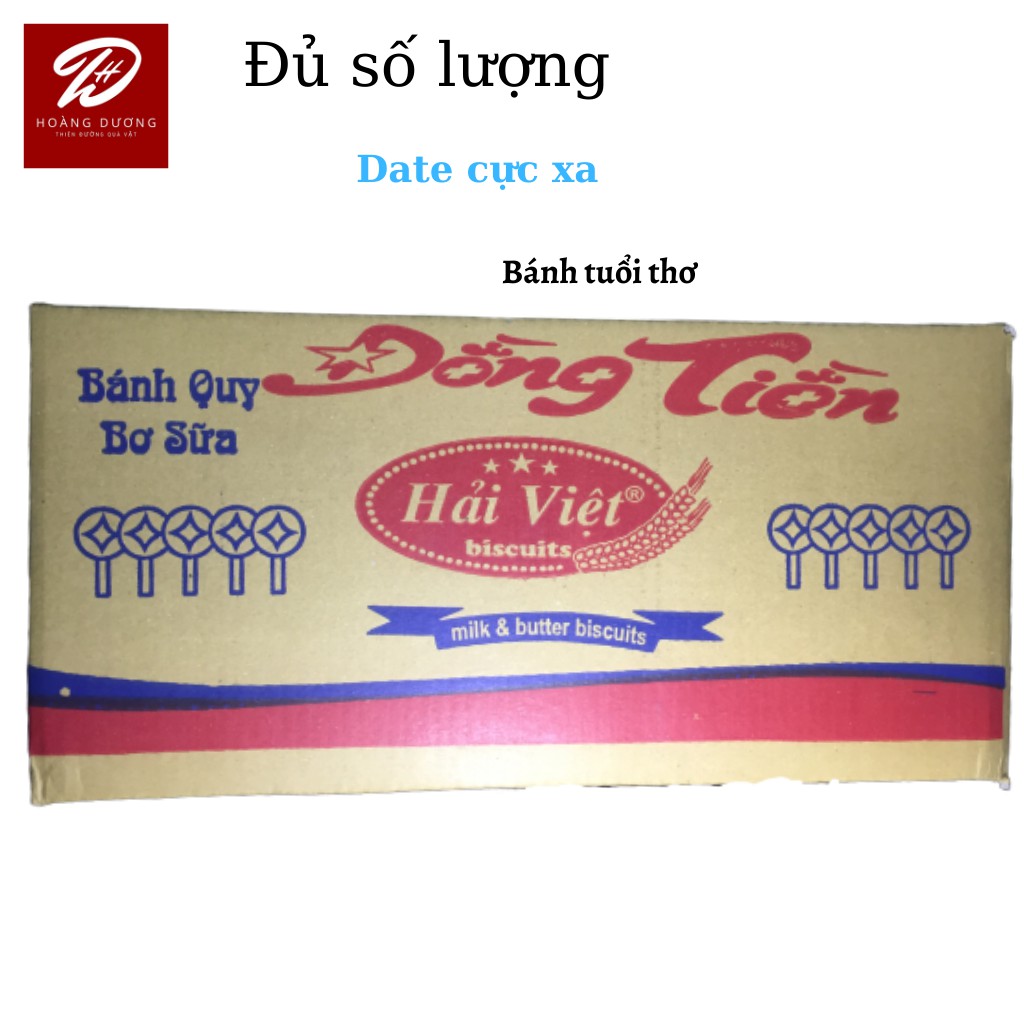 Thùng Bánh Đồng Tiền Hải Việt 12 Bịch (120 gói)