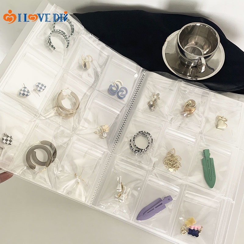 Túi Nhựa Trong Suốt Đựng Trưng Bày Trang Sức/Nhẫn/Bông Tai Cỡ Lớn 3 Kiểu Lựa Chọn