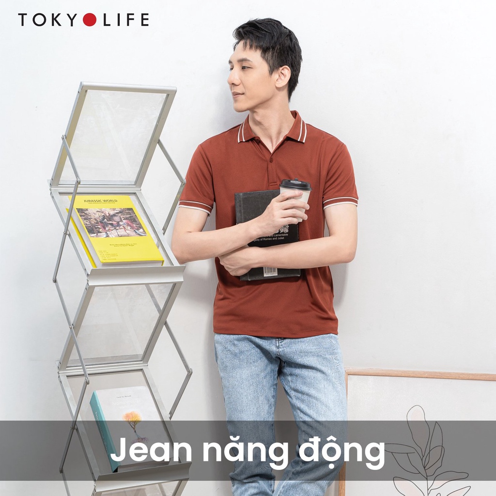 Áo Polo Nam phông cộc tay, vải cotton Kháng Khuẩn Cao Cấp TOKYOLIFE I7POL002K