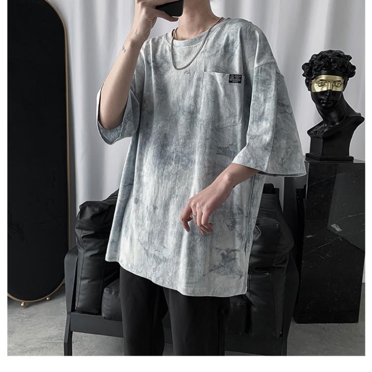 Áo thun nữ form rộng đẹp, Áo thun nữ form rộng Loang Màu Thời Trang Tiktok 2022 | BigBuy360 - bigbuy360.vn