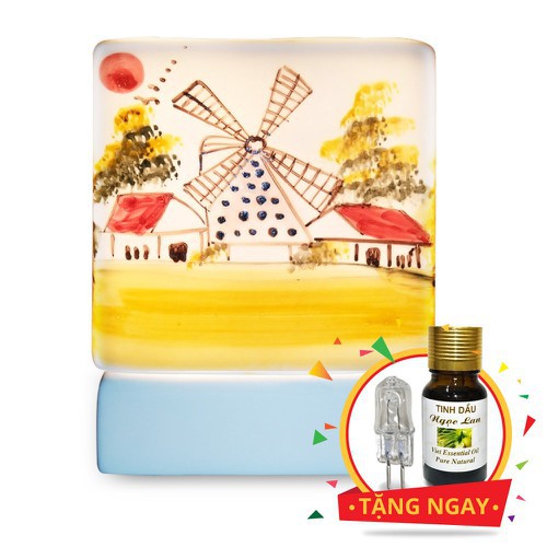 ĐÈN XÔNG TINH DẦU GỐM BÁT TRÀNG  BÁN LẺ 1 TINH DẦU VÀ BÓNG ĐÈN