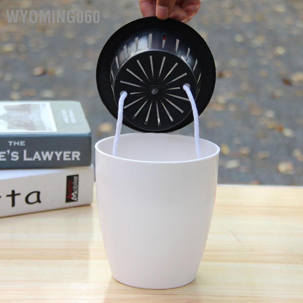 Chậu trồng hoa tròn Tự hấp thụ nước Chậu nhựa PP với giỏ trồng cây Dây bông