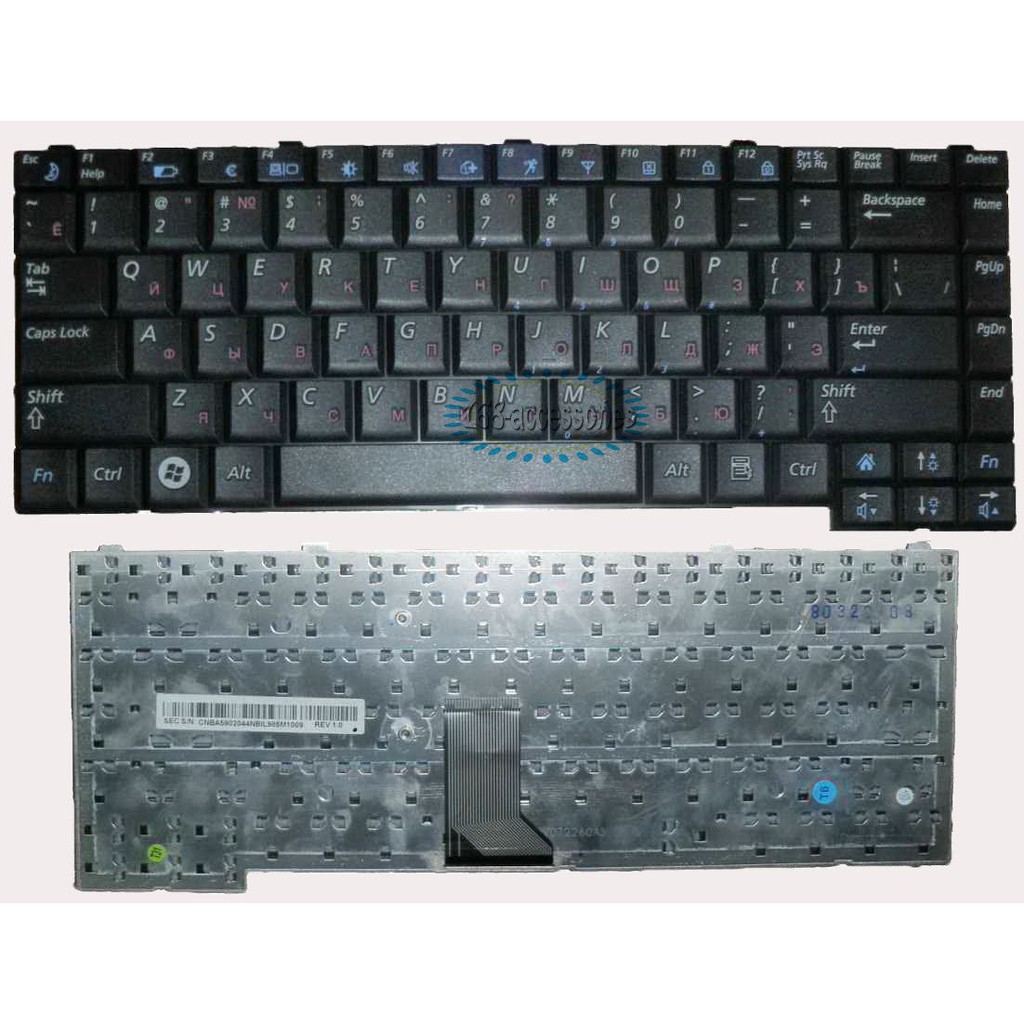 (KEYBOARD) BÀN PHÍM LAPTOP SAMSUNG R60/R510 dùng cho R39 R40 R41 R60 R70 R71 R510 R560 P510 P560 R508 R505 R58 R503