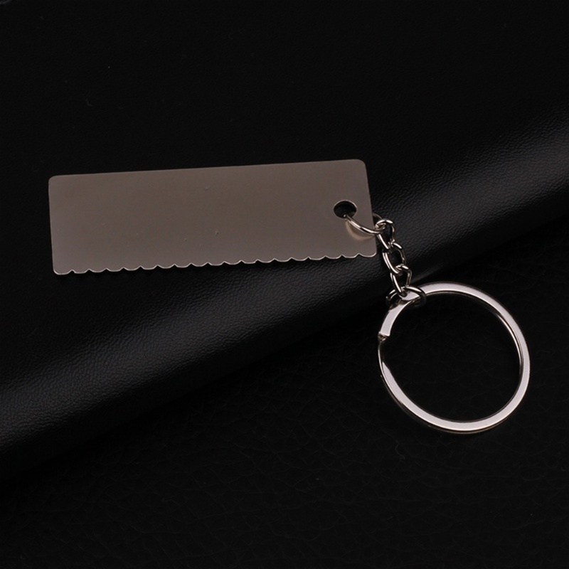 Thước Đo Mini EDC Bằng Đồng Thau 5cm Kèm Móc Khóa Tiện Dụng