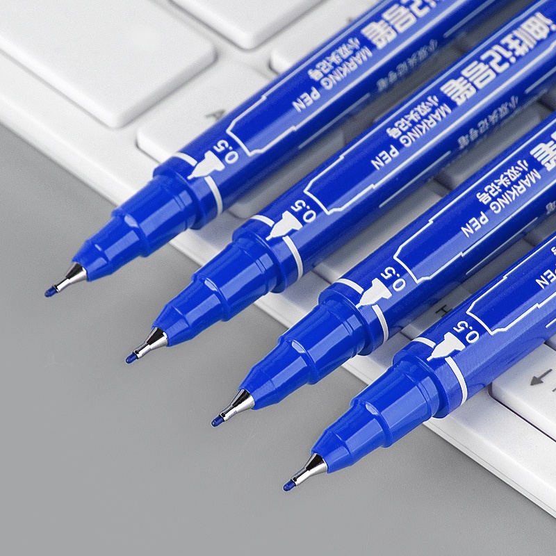 Bút dạ kính lông dầu 2 đầu màu xanh, đen, đỏ GuangBo viết CD (bút vĩnh cửu không xoá được) B09007B B09007D