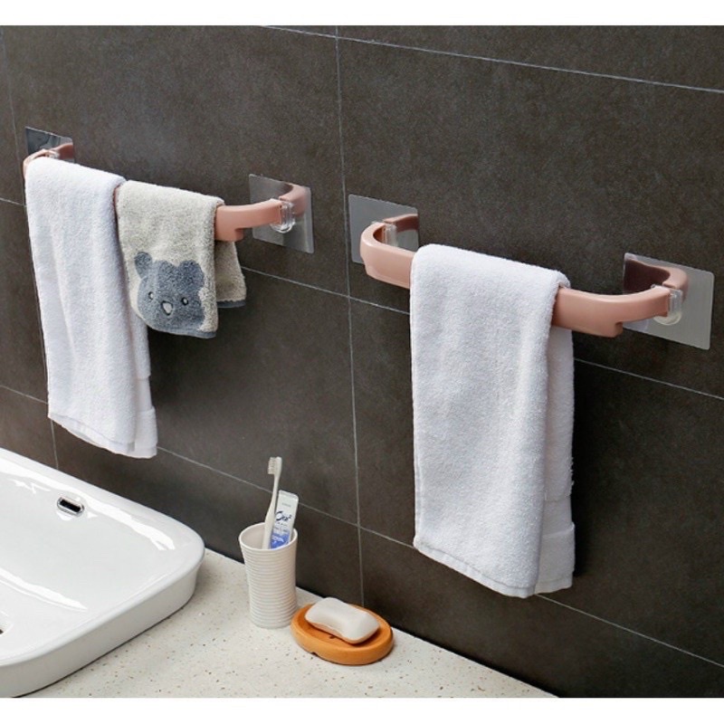 Giá treo khăn mặt nhà tắm, thanh treo đồ dán tường chắc chắn
