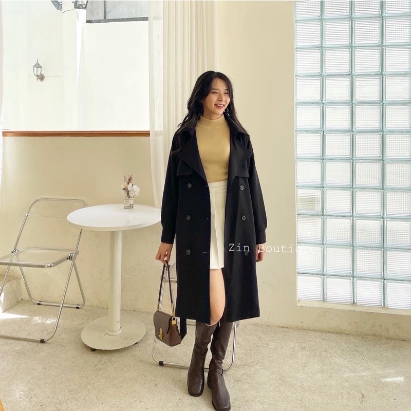 ÁO MĂNG TÔ DÁNG DÀI