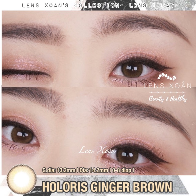 LENS 1 NGÀY HOLORIS GINGER BROWN