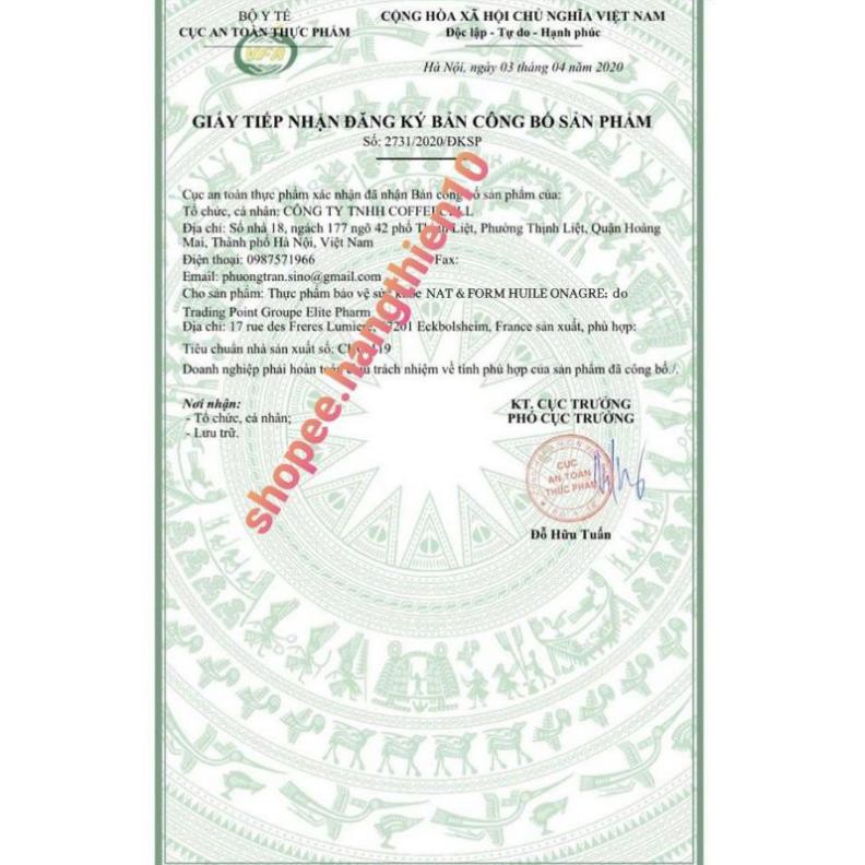 𝐓𝐢𝐧𝐡 𝐃𝐚̂̀𝐮 𝐇𝐨𝐚 𝐀𝐧𝐡 𝐓𝐡𝐚̉𝐨 Huile ONAGRE Nat & Form_ 200v