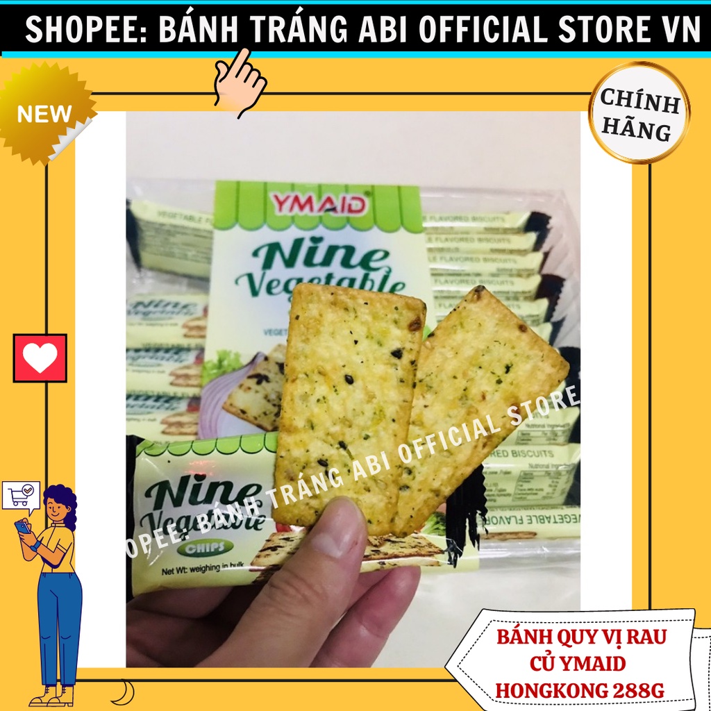 Bánh quy giòn vị rau củ YMAID 288gr