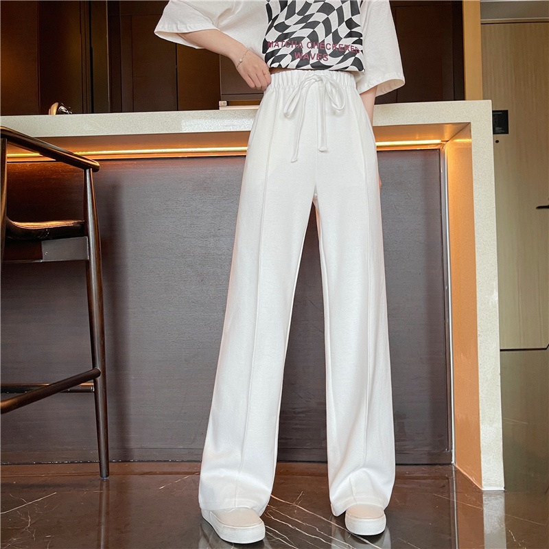 Quần Dài Nữ Ống Rộng Thời Trang Phong Cách Hàn Quốc