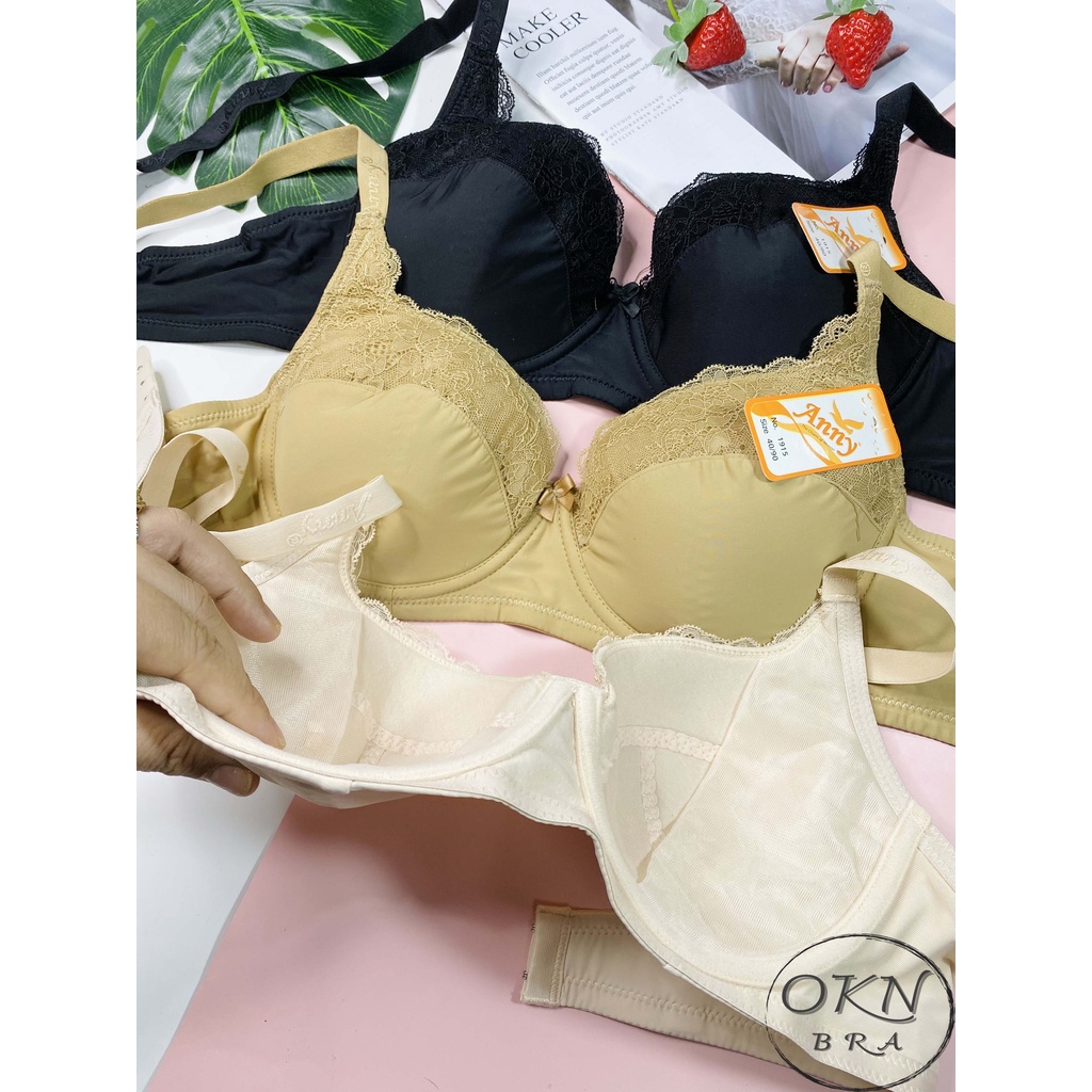 Áo lót áo ngực Bigsize Thái Lan mút mỏng không đệm có gọng Anny 1915