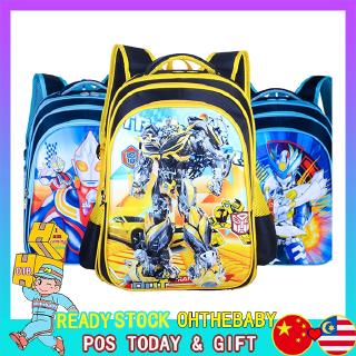 Transformers Ba Lô Họa Tiết Hoạt Hình Bumblebee Cho Bé
