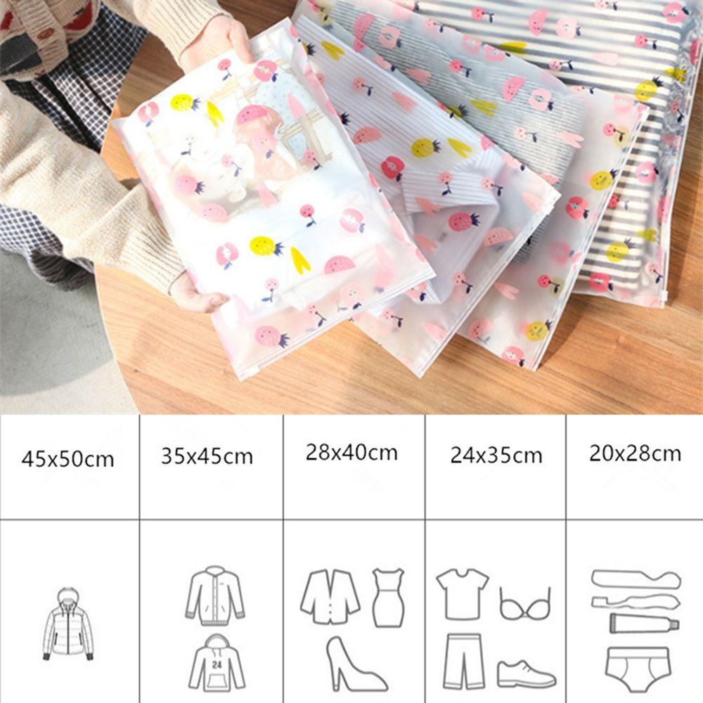 Túi Đựng Mỹ Phẩm Trong Suốt Họa Tiết Trái Cây Xinh Xắn