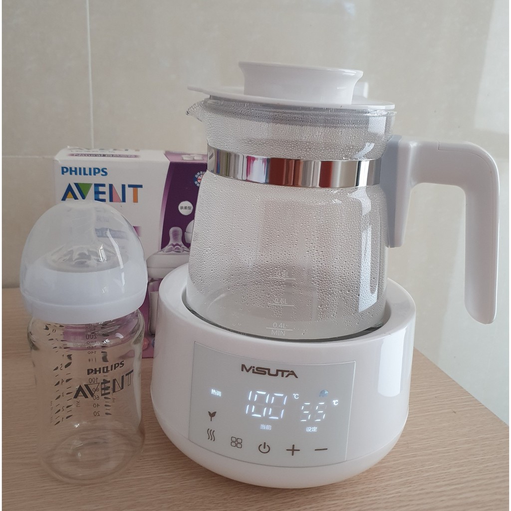 Bình đun nước pha sữa - Máy đun nước pha sữa Misuta 1,2L mẫu mới nhất