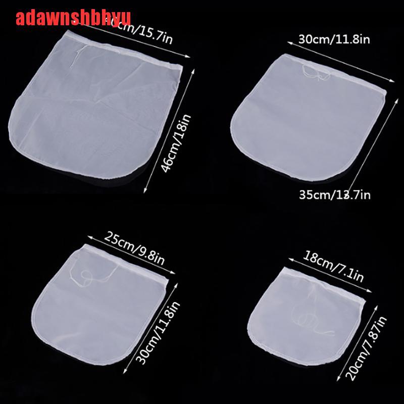 [adawnshbhyu]Nylon Straining Bag Reusable Wine Filter Bag Cheese Jelly Making Homebrew