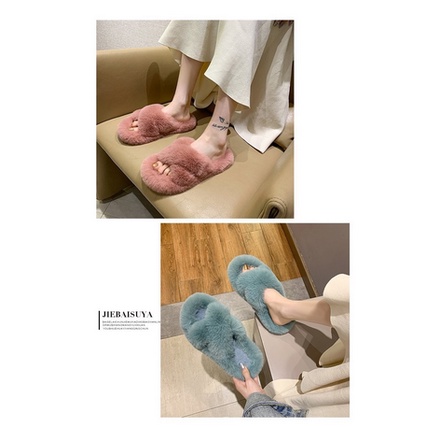 DÉP LÔNG QUAI CHÉO FULL LÔNG ĐẾ CAO 2 PHÂN(SZ 36 ĐẾN 40)