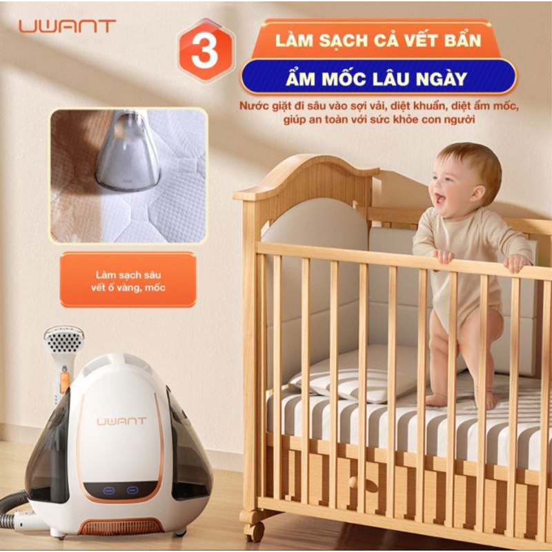 MÁY HÚT GIẶT SẤY CẦM TAY SPOT CLEANER UWANT B100