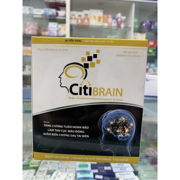 [Chính hãng] Citibrain tăng cường tuần hoàn não - Hộp 30 viên  Date mới