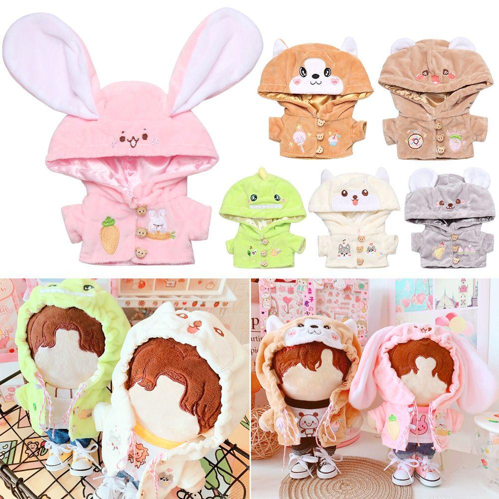 Áo Khoác Họa Tiết Hoạt Hình Khủng Long Cho Búp Bê 20cm