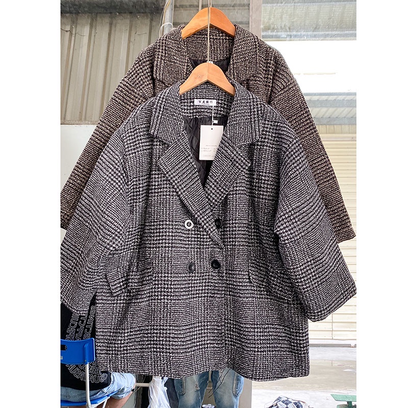 Áo Khoác Dạ Kẻ 2 Lớp Dày Dặn Hàng Quảng Châu M618- Lolla_Fashion