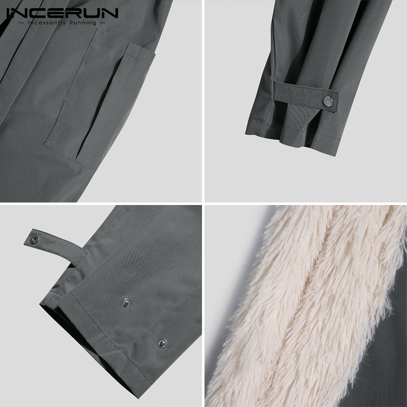 Quần dài nam INCERUN ống rộng cá tính thời trang