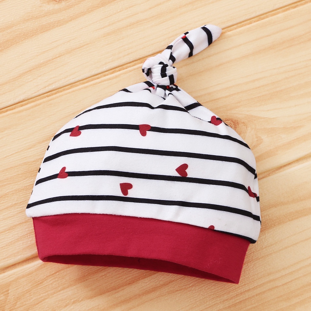 Bộ đồ MIKRDOO gồm áo liền quần dài tay vải cotton họa tiết kẻ sọc họa tiết chữ và mũ đáng yêu xinh xắn cho bé sơ sinh