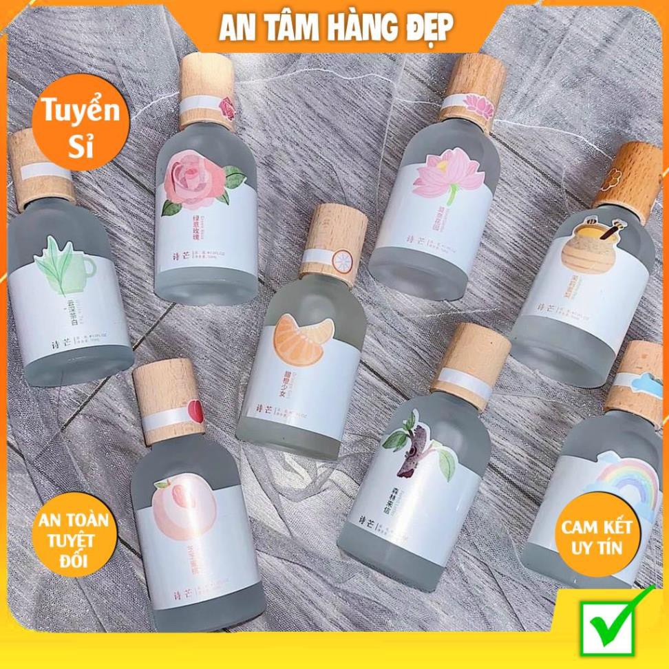 Nước Hoa Shimang Trà Thơ Vỏ Mờ Nắp Gỗ Sang Trọng 50ML KING DC mỹ phẩm nội địa trung-bodymist