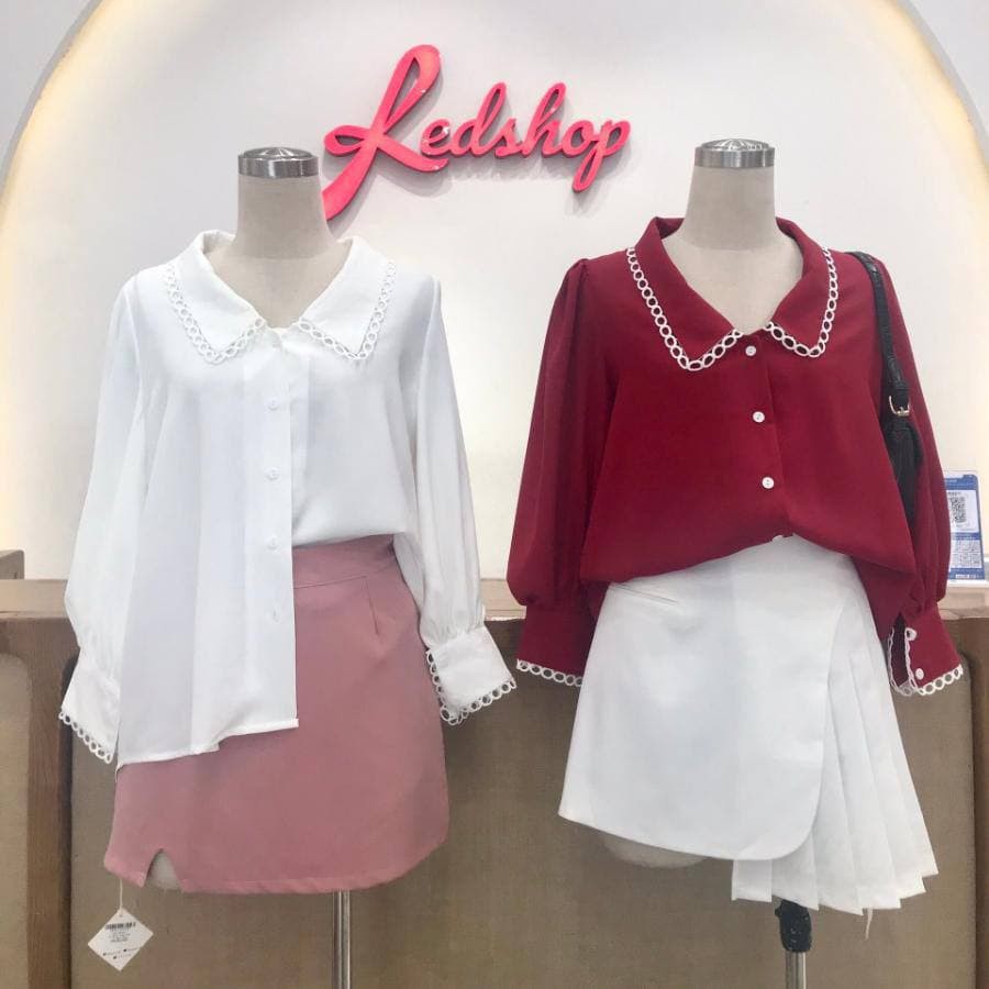 Chân Váy Xếp Ly Ngắn Dáng Chữ A Vạt Lệch Thiết Kế Cách Tân REDSHOP | BigBuy360 - bigbuy360.vn