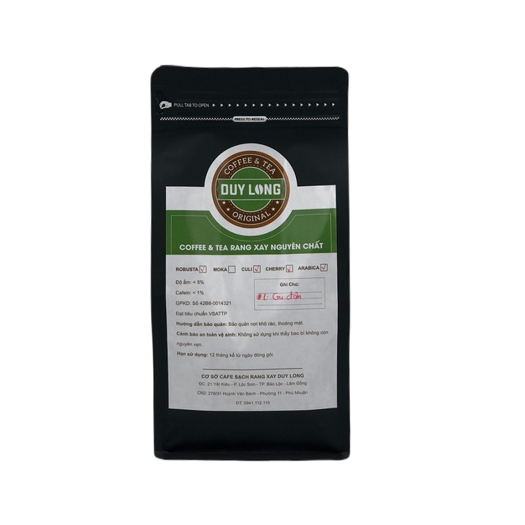 500G Cafe Gu Đậm pha phin Duy Long coffee.