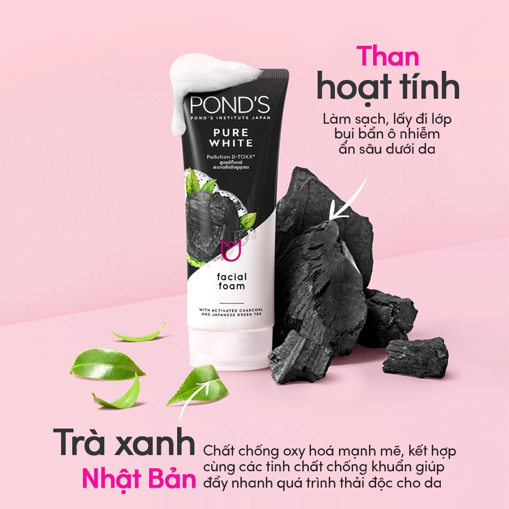 SỮA RỬA MẶT BÙN KHOÁNG POND'S ĐEN 50G