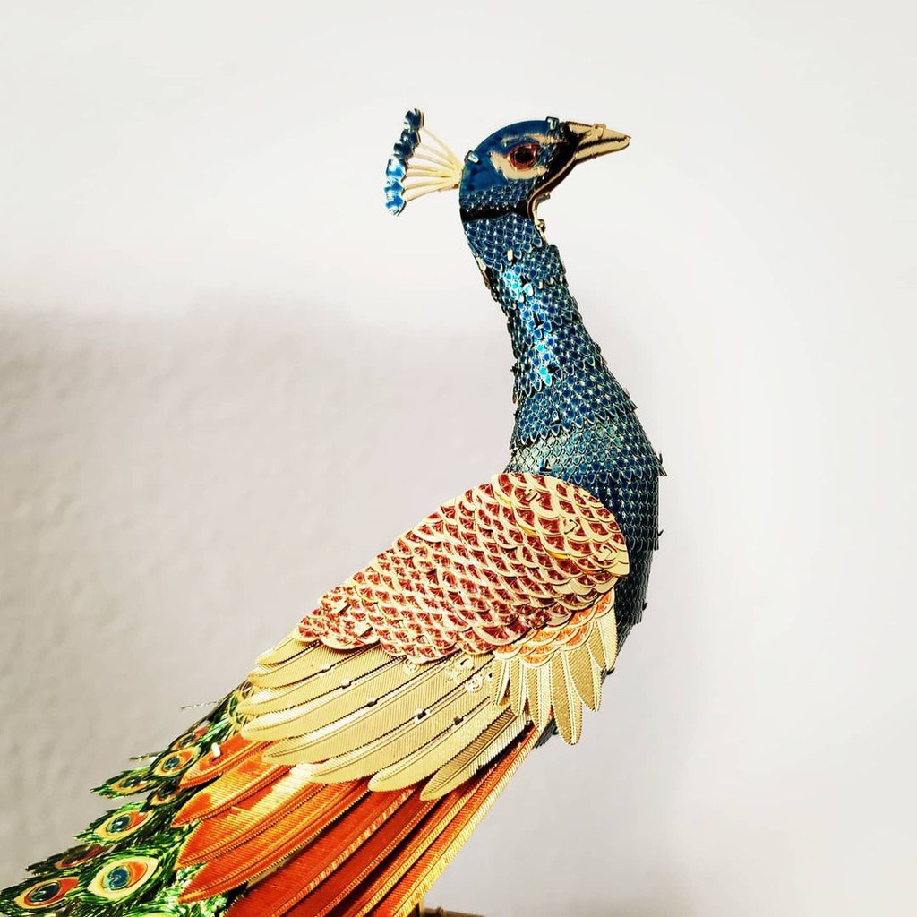 Mô Hình Kim Loại Lắp Ráp 3D Piececool Con Công Peacock [chưa ráp]