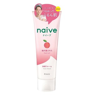 Sữa rửa mặt Naive Kracie lá đào 130g nội địa Nhật
