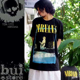 [Mã BUIS45K giảm 45k] Áo Rock band tee phông / thun Nirvana TDM 1772