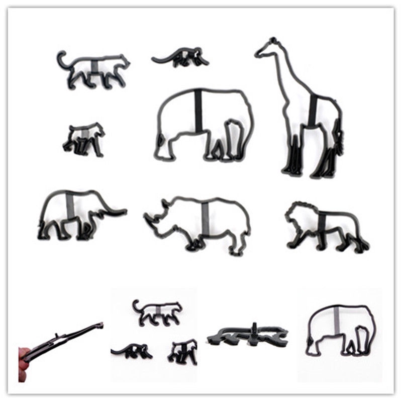 Bộ 8 khuôn cắt bánh quy hình động vật