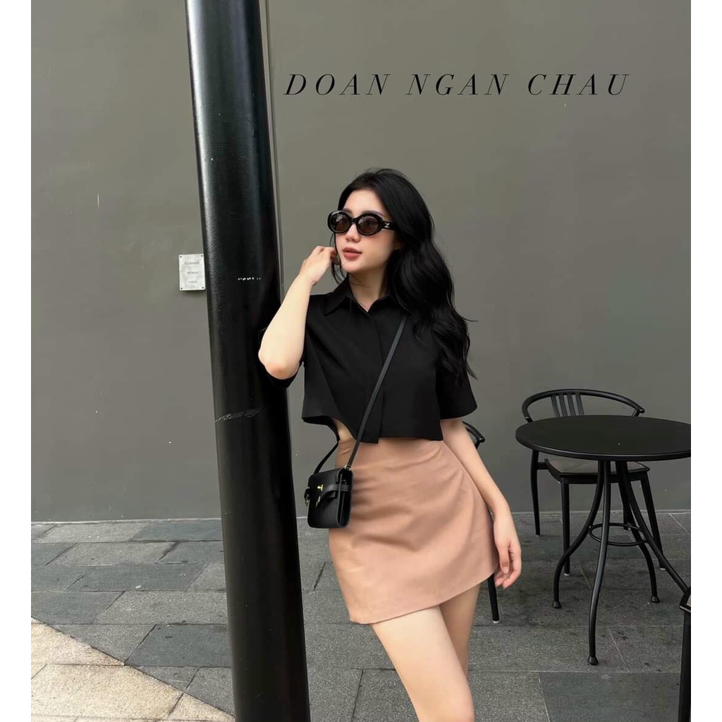 Sét bộ đồ nữ sơ mi thanh lịch kèm chân váy  fashionzero - 75215