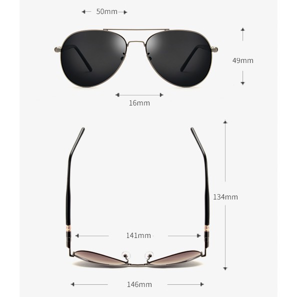 Kính mát kính nam Cổ điển chống tia UV kiểu dáng phi công lái xe du lịch thời trang cao cấp hàn quốc K209