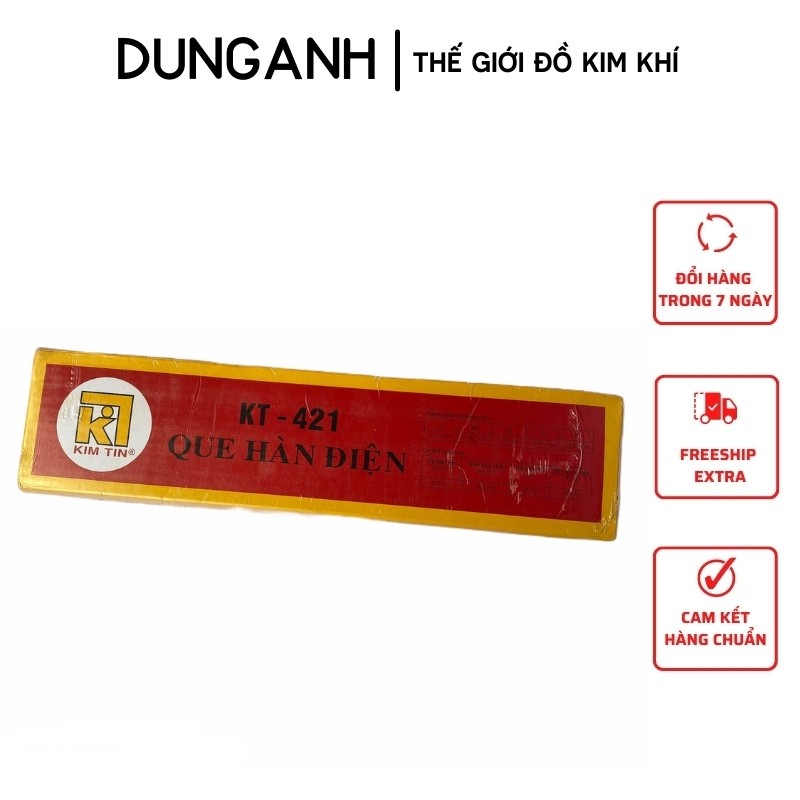 Que hàn Kim Khí Dung Anh que hàn kim tín 2.5 - 3.2mm, que hàn sắt