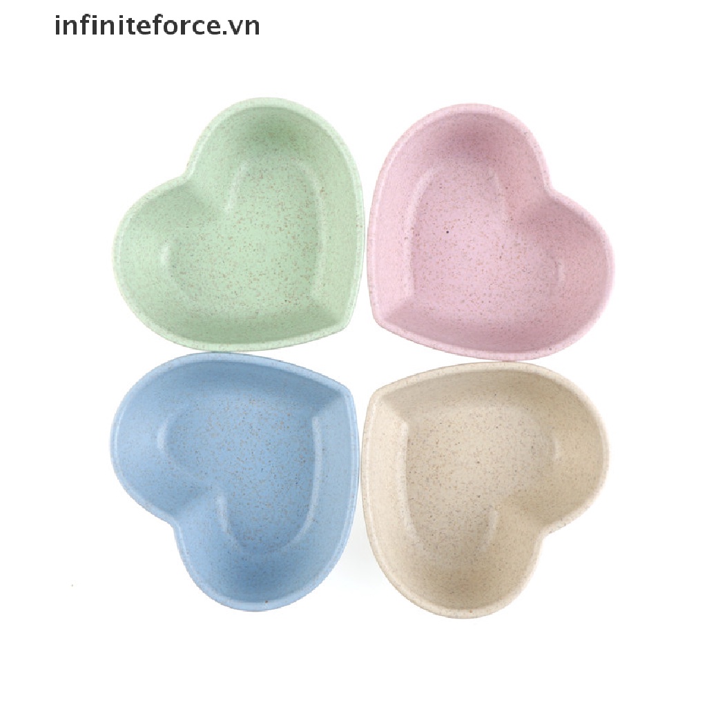 [INVN] Đĩa Đựng Nước Sốt Thức Ăn Trái Tim Hình Trái Tim Dành Cho Trẻ Em [VN]