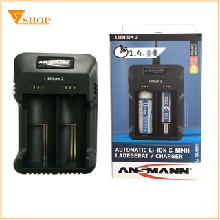 1 máy sạc pin 18650, AA, AAA Ansmann đa năng tự ngắt