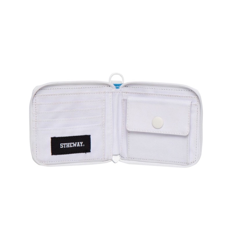 5THEWAY /tie dye/ 3 - SIDED ZIP SQUARE WALLET™️ - SKY